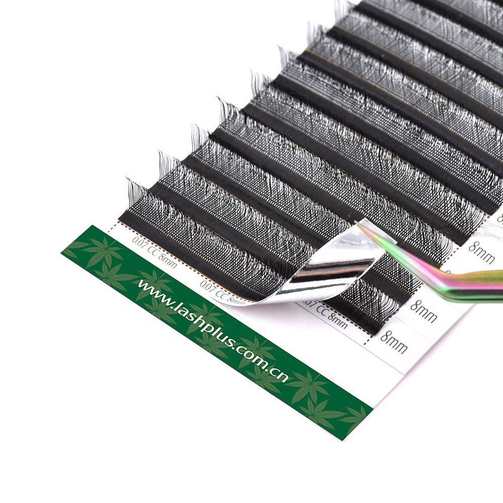 LashPlus fast dispatch hand made individual YY eyelashes 0.07mm premade volume fans eyelash YY D curl View More