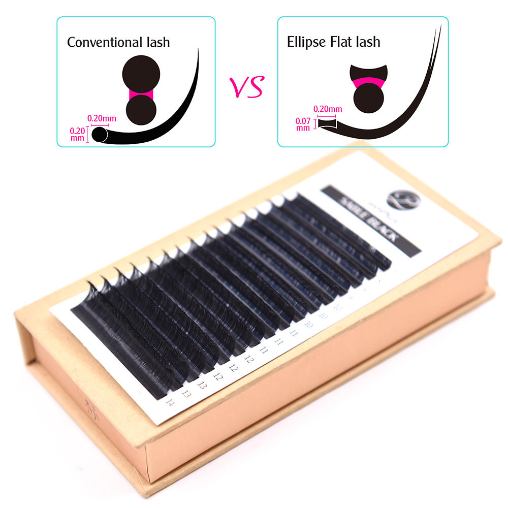 LashPlus Korean PBT vegan eyelash trays 0.15 0.20 C CC D soft matte cashmere flat lash extension