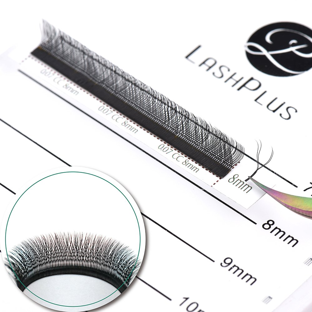 LashPlus fast dispatch hand made individual YY eyelashes 0.07mm premade volume fans eyelash YY D curl View More