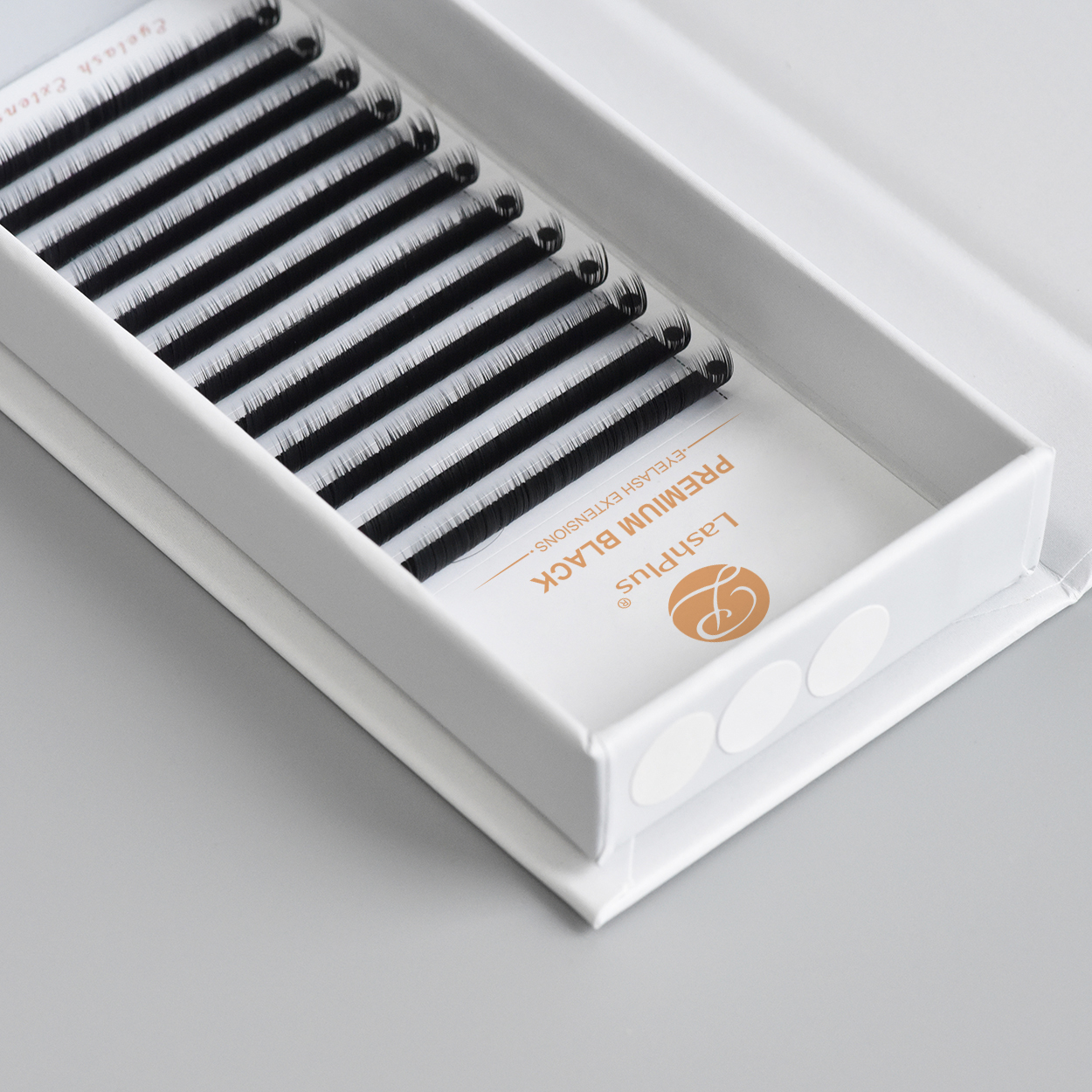 LashPlus dark lash extensions faux mink self fanning eyelash extensions trays easy fan classic supplies wholesale