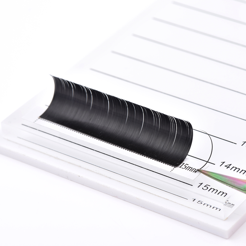 LashPlus cashmere matt flat split tip lashes extensions B C D curls no logo ellipse flat eyelash extensions ellipse flat lashes