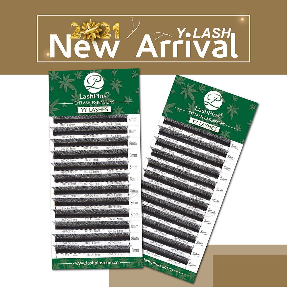 LashPlus wholesale fast dispatch 0.07mm YY volumen eyelash extensions mink yy D curl eyelashes