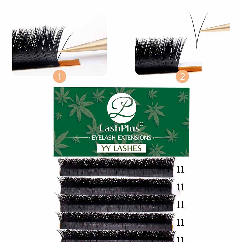 LashPlus Free shipping silk individual eyelash extensions siberian korean pbt eyelashes extension yy