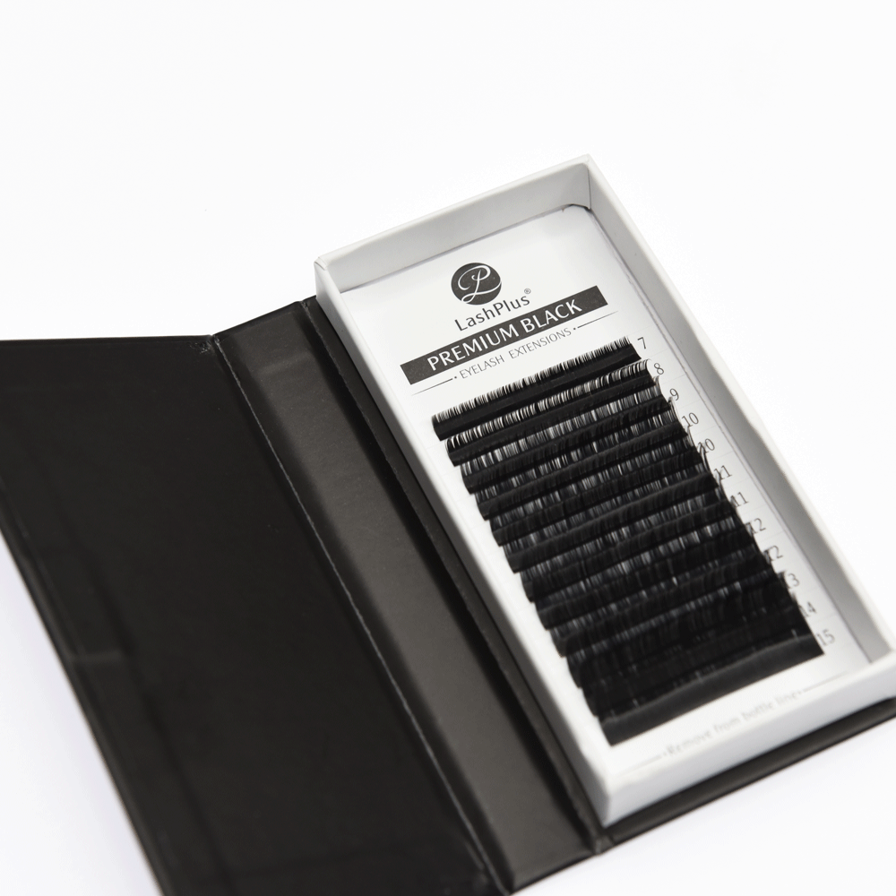 LashPlus silk individual jet black eyelash extensions russian eyelash extensions lash extension volume