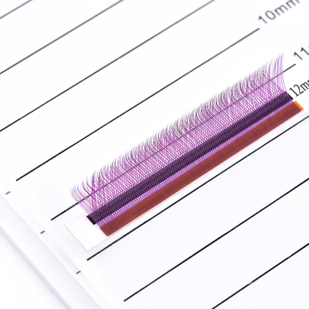LashPlus colored blue purple Y shape eyelash extension 0.05 0.07 C CC D YY lash trays supplies